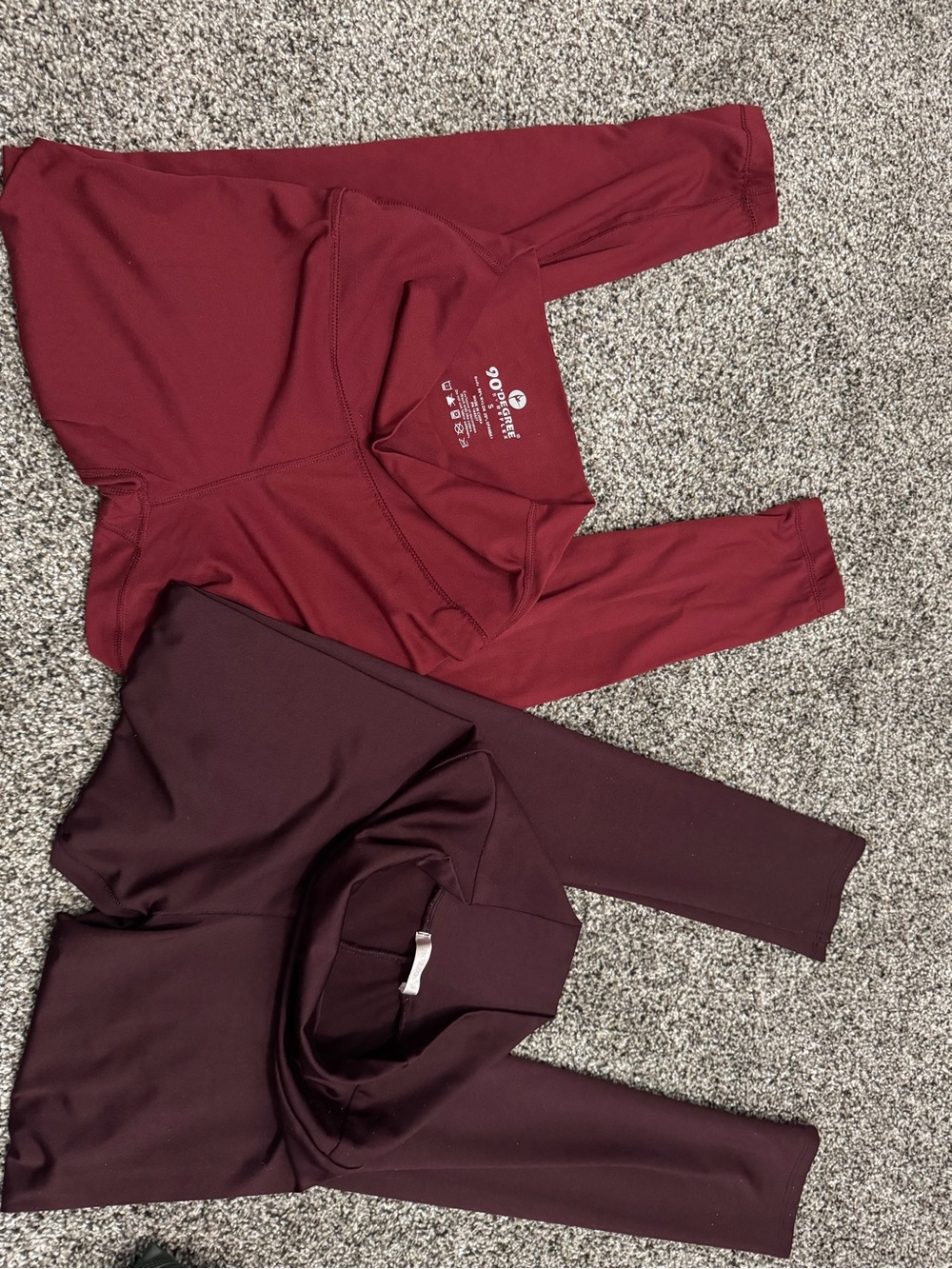 Burgundy and Wine leggings bundle